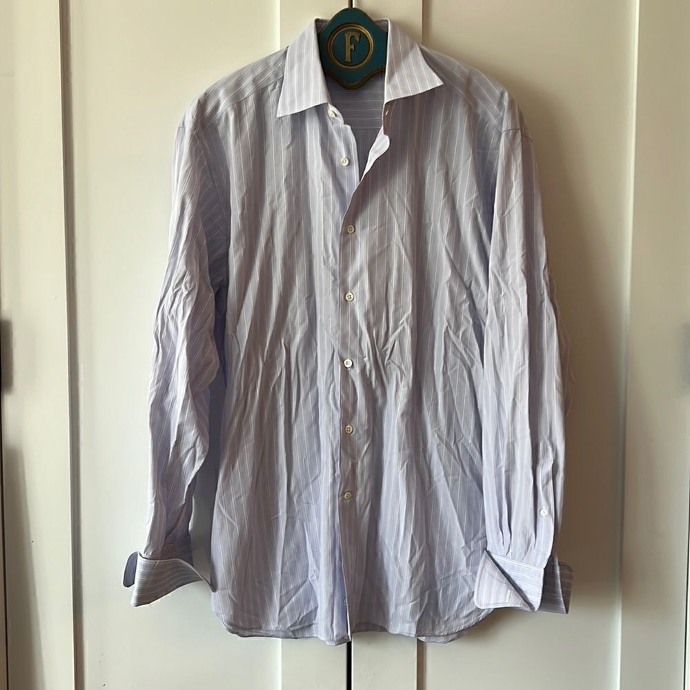 Ermenegildo Zegna Blue Dress Shirt - L / 17/43